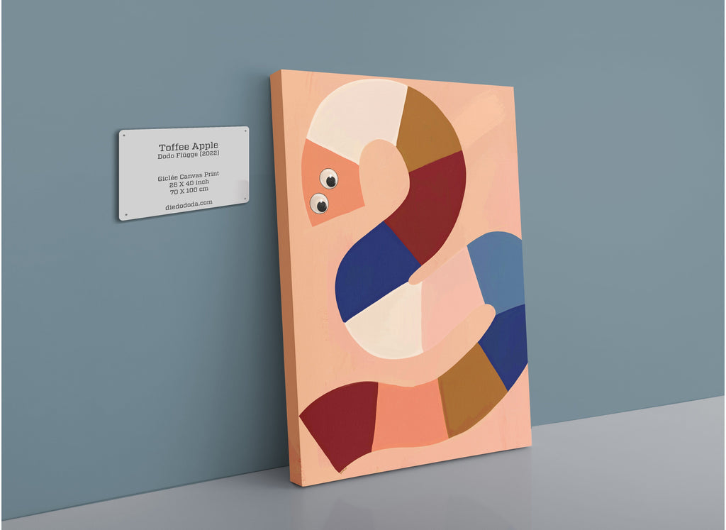 Jellysnakes Toffee Apple Giclée Canvas Print Jellysnakes 28"x40"(70x100 cm) Canvas Print