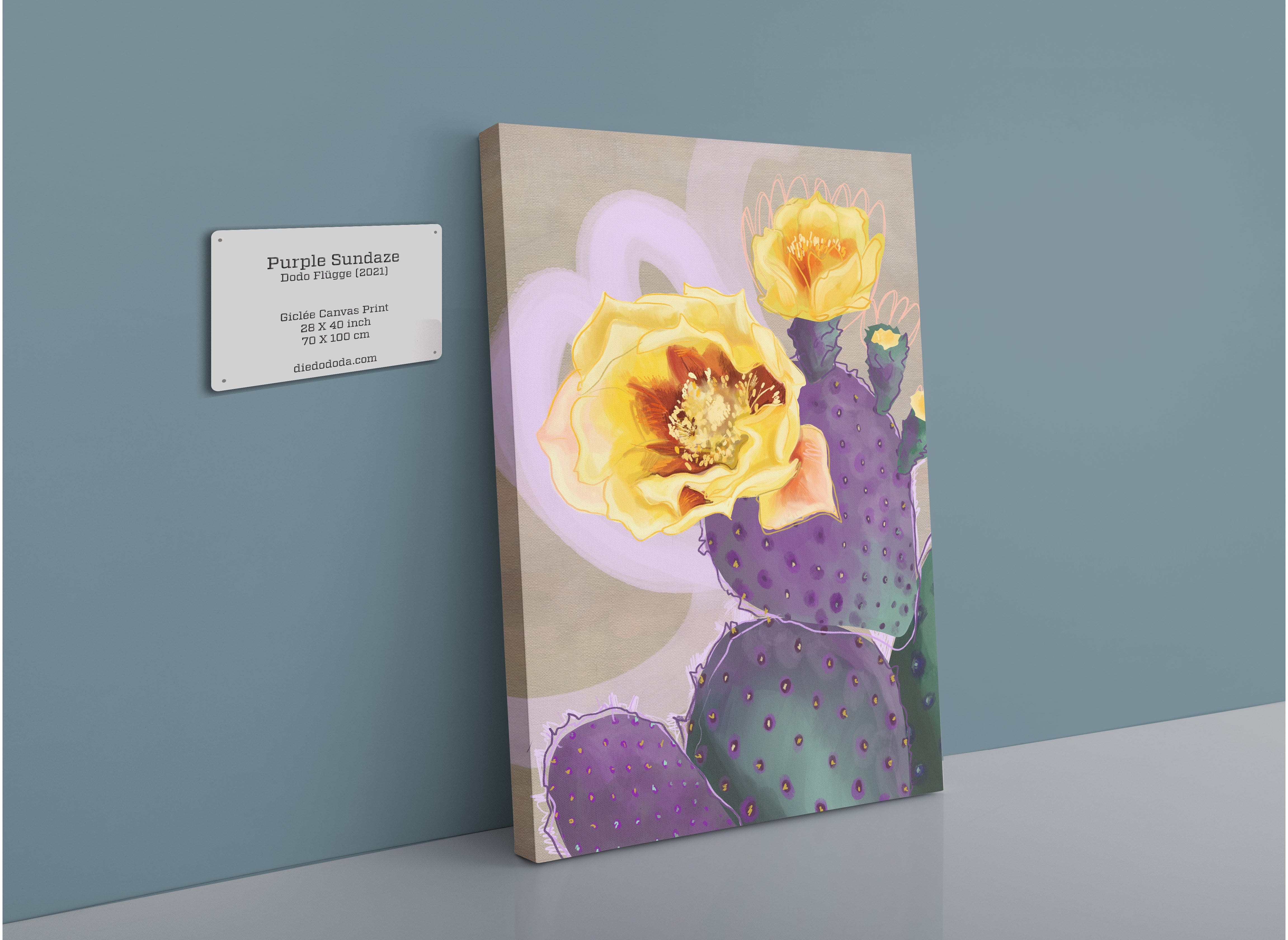 Purple Sundaze Canvas Print Heat Flares 28"x40"(70x100 cm) Canvas Print