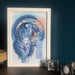 Extinct and Imagined Maltese Blue Tiger Matte Art Print Food Fur & Feathers Art Print