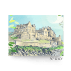 Edinburgh Castle Matte Canvas Print Essential Edinburgh 30" X 40" Canvas Print