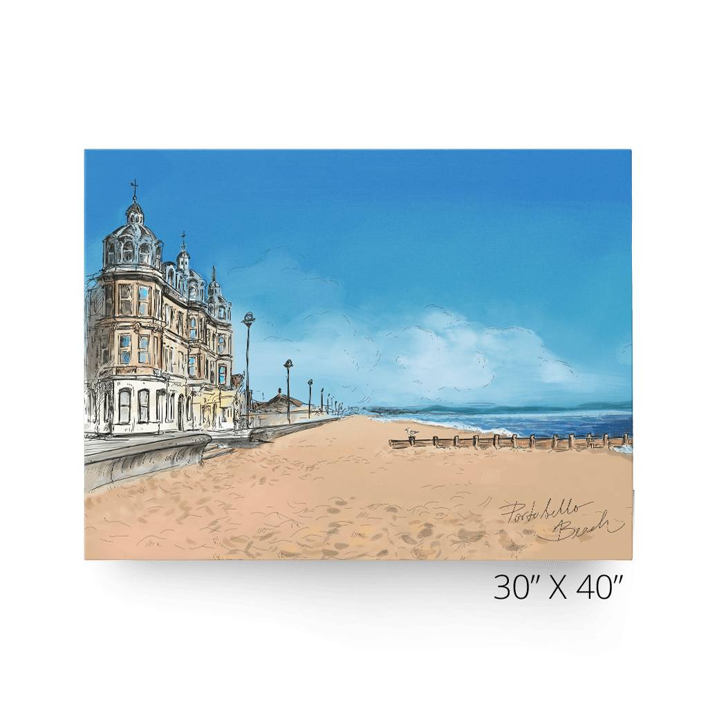 Portobello Beach Canvas Print Essential Edinburgh 30" X 40" Canvas Print