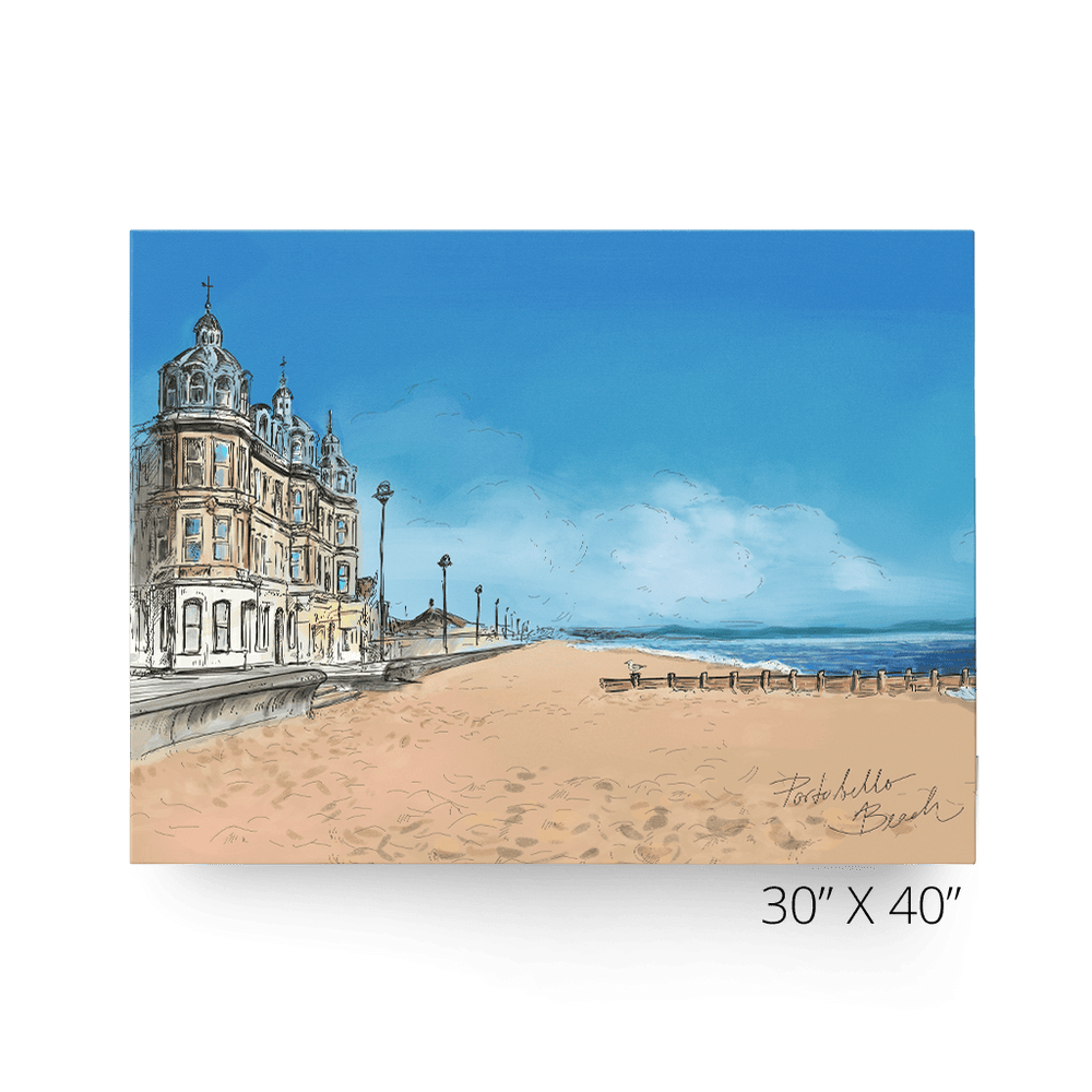 Portobello Beach Canvas Print Essential Edinburgh 30" X 40" Canvas Print