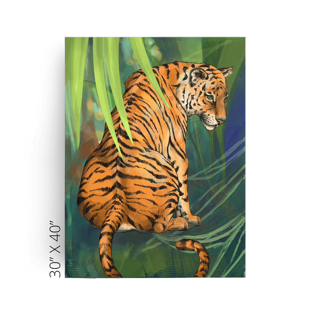 Jungle Stripes Canvas Print Pawky Paws 30" X 40" Canvas Print