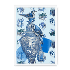 Delft Daft - Jays On A Jar Framed Print The Gathering A3 (297 X 420 mm) / White / No Mount (All Art) Framed Print