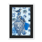 Delft Daft - Jays On A Jar Framed Print The Gathering A3 (297 X 420 mm) / White / Black Mount Framed Print
