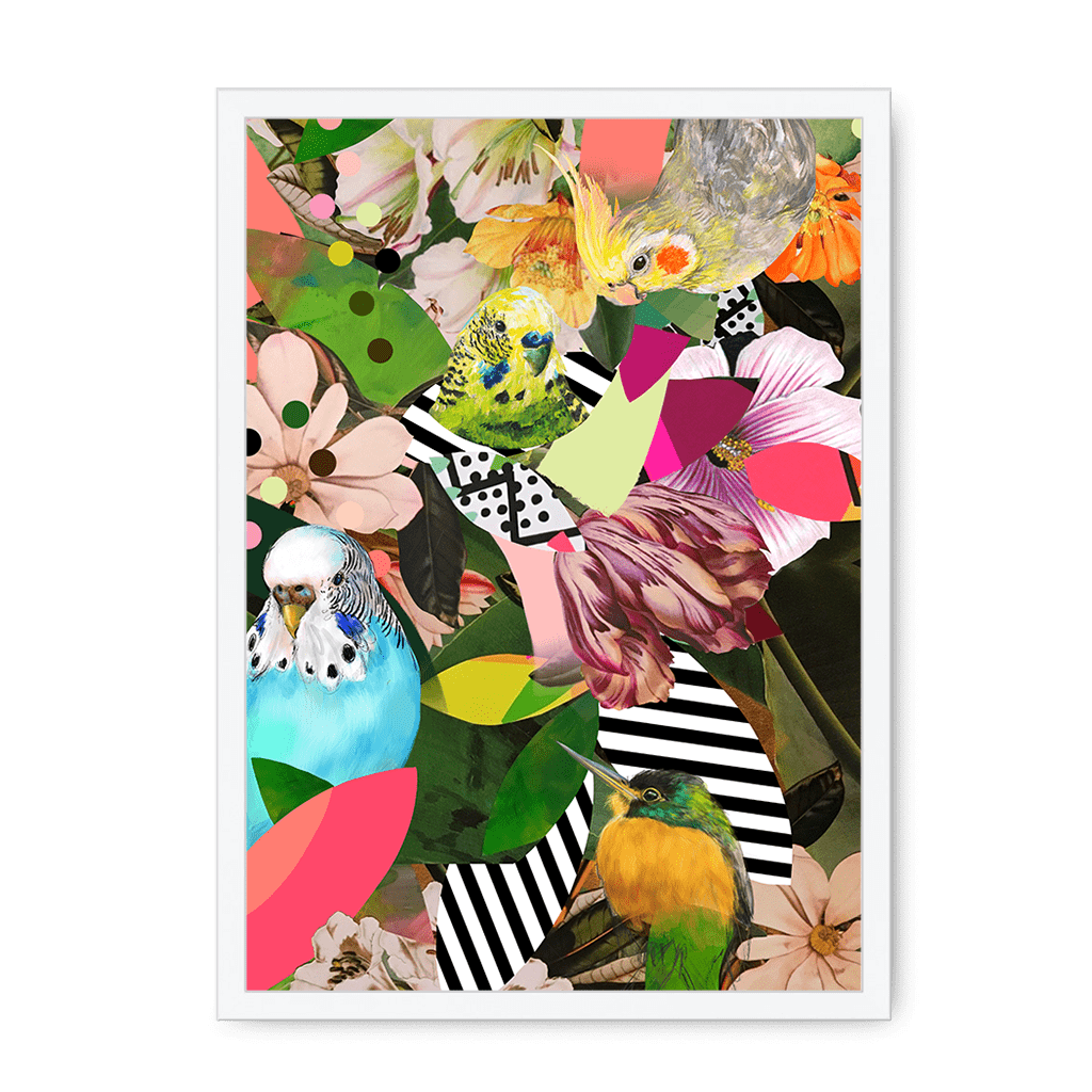 Beaky Botanicals Framed Print The Gathering A3 (297 X 420 mm) / White / No Mount (All Art) Framed Print
