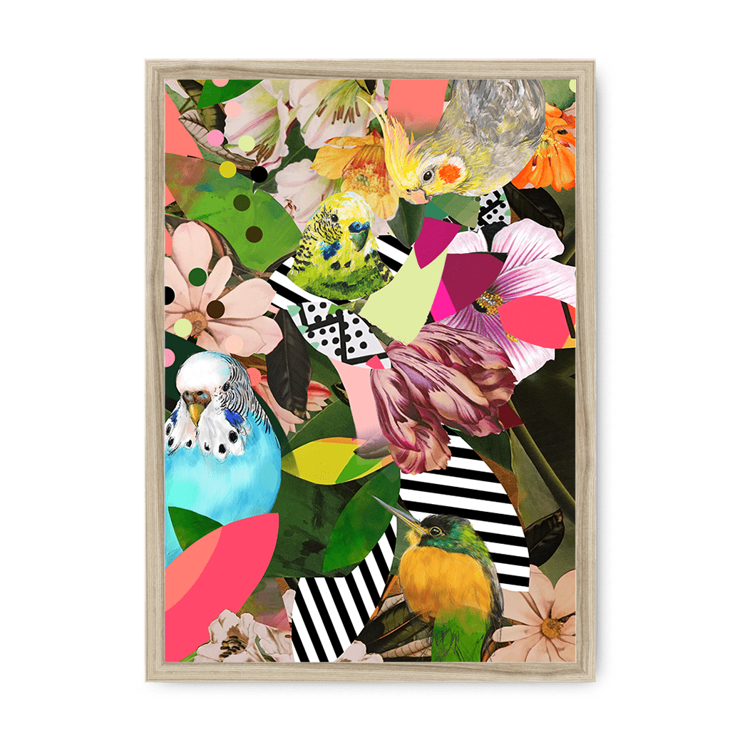 Beaky Botanicals Framed Print The Gathering A3 (297 X 420 mm) / Natural / No Mount (All Art) Framed Print