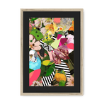 Beaky Botanicals Framed Print The Gathering A3 (297 X 420 mm) / Natural / Black Mount Framed Print