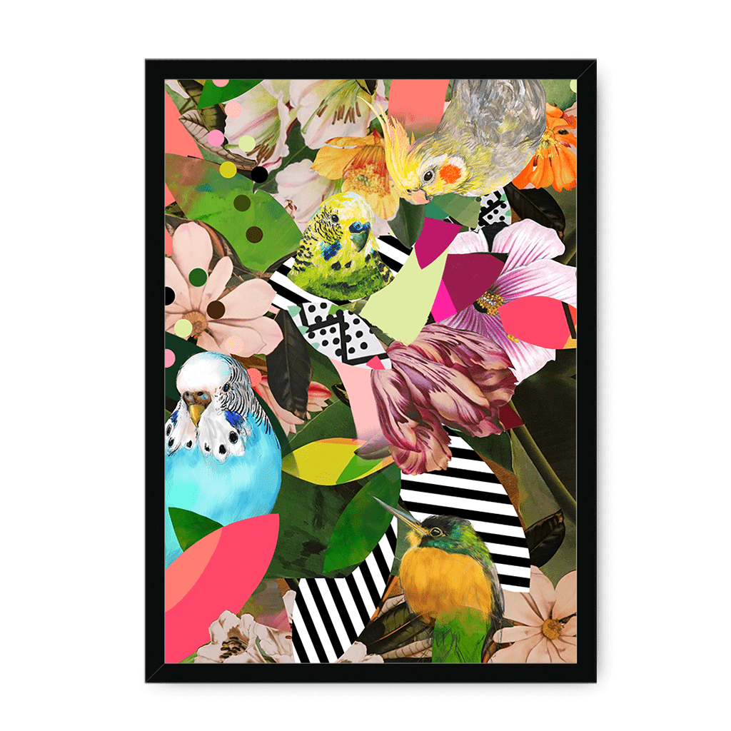 Beaky Botanicals Framed Print The Gathering A3 (297 X 420 mm) / Black / No Mount (All Art) Framed Print