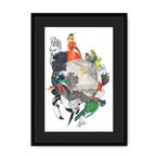 Le Beak C'est Chic Framed Print The Gathering A3 (297 X 420 mm) / Black / Black Mount Framed Print