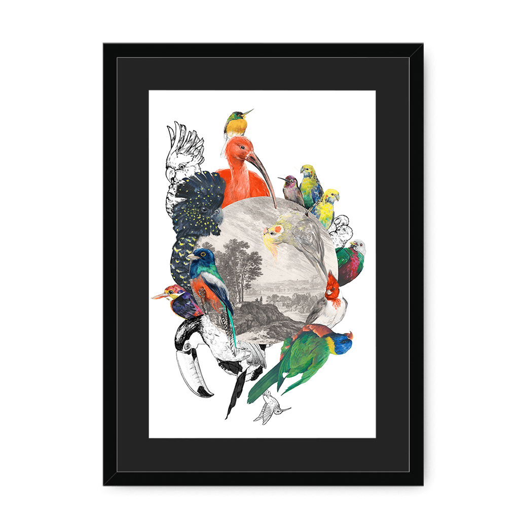 Le Beak C'est Chic Framed Print The Gathering A3 (297 X 420 mm) / Black / Black Mount Framed Print
