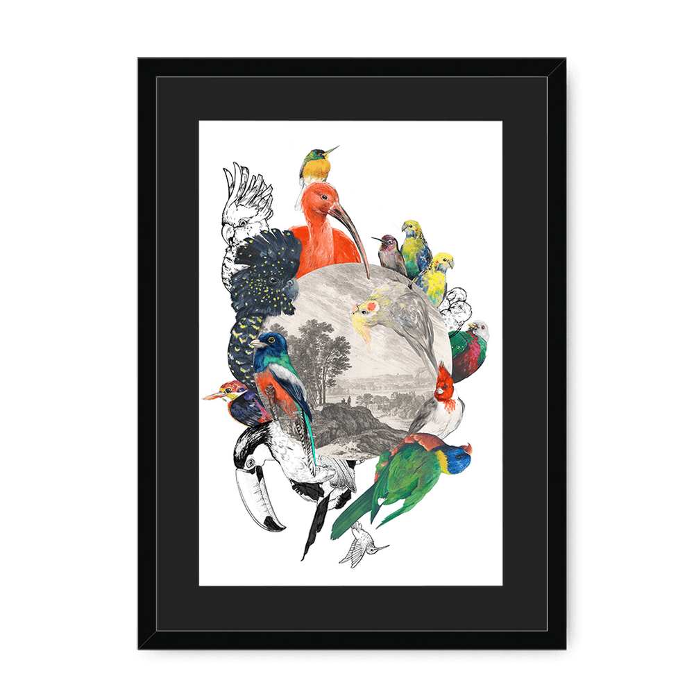 Le Beak C'est Chic Framed Print The Gathering A3 (297 X 420 mm) / Black / Black Mount Framed Print