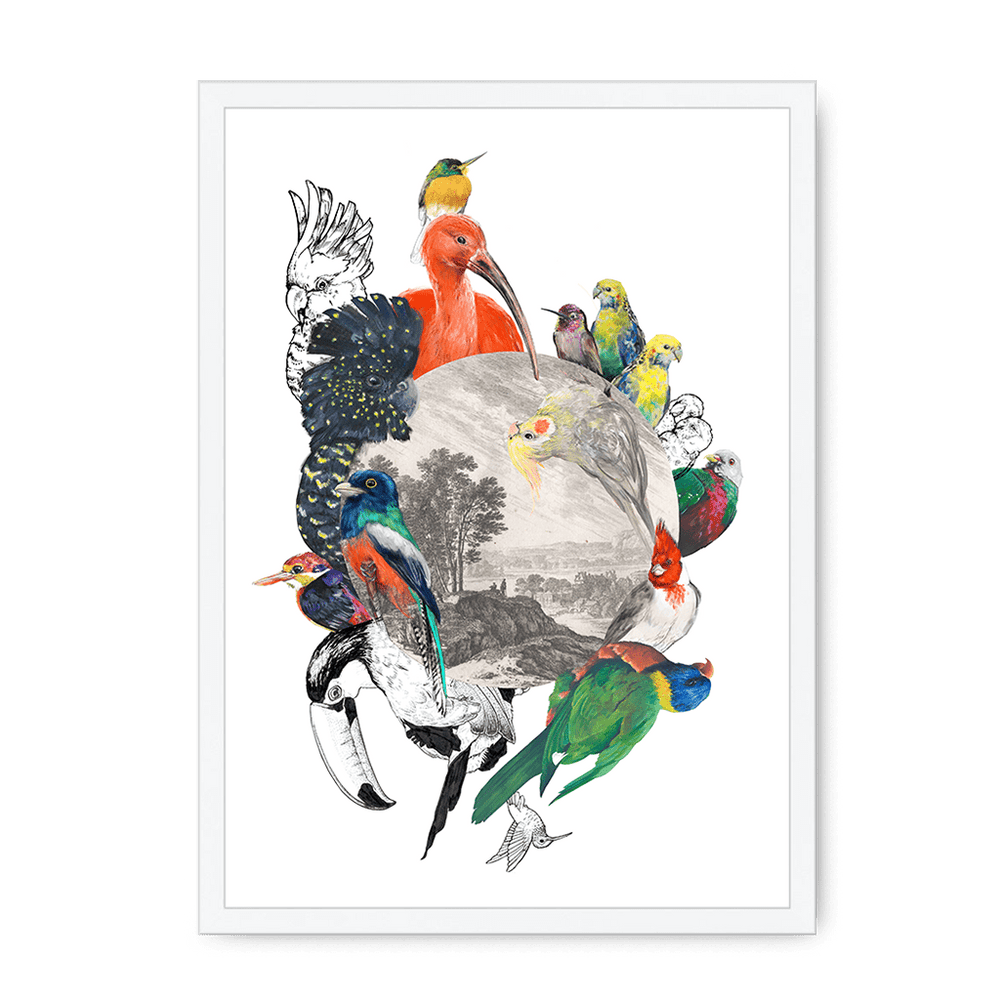 Le Beak C'est Chic Framed Print The Gathering A3 (297 X 420 mm) / White / No Mount (All Art) Framed Print