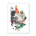 Le Beak C'est Chic Framed Print The Gathering A3 (297 X 420 mm) / White / No Mount (All Art) Framed Print