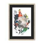 Le Beak C'est Chic Framed Print The Gathering A3 (297 X 420 mm) / Natural / Black Mount Framed Print