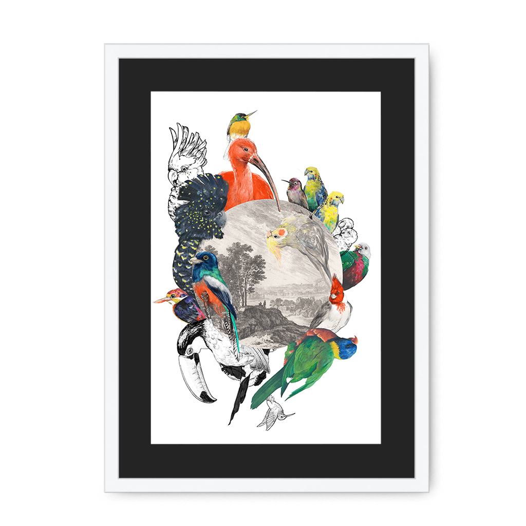 Le Beak C'est Chic Framed Print The Gathering A3 (297 X 420 mm) / White / Black Mount Framed Print