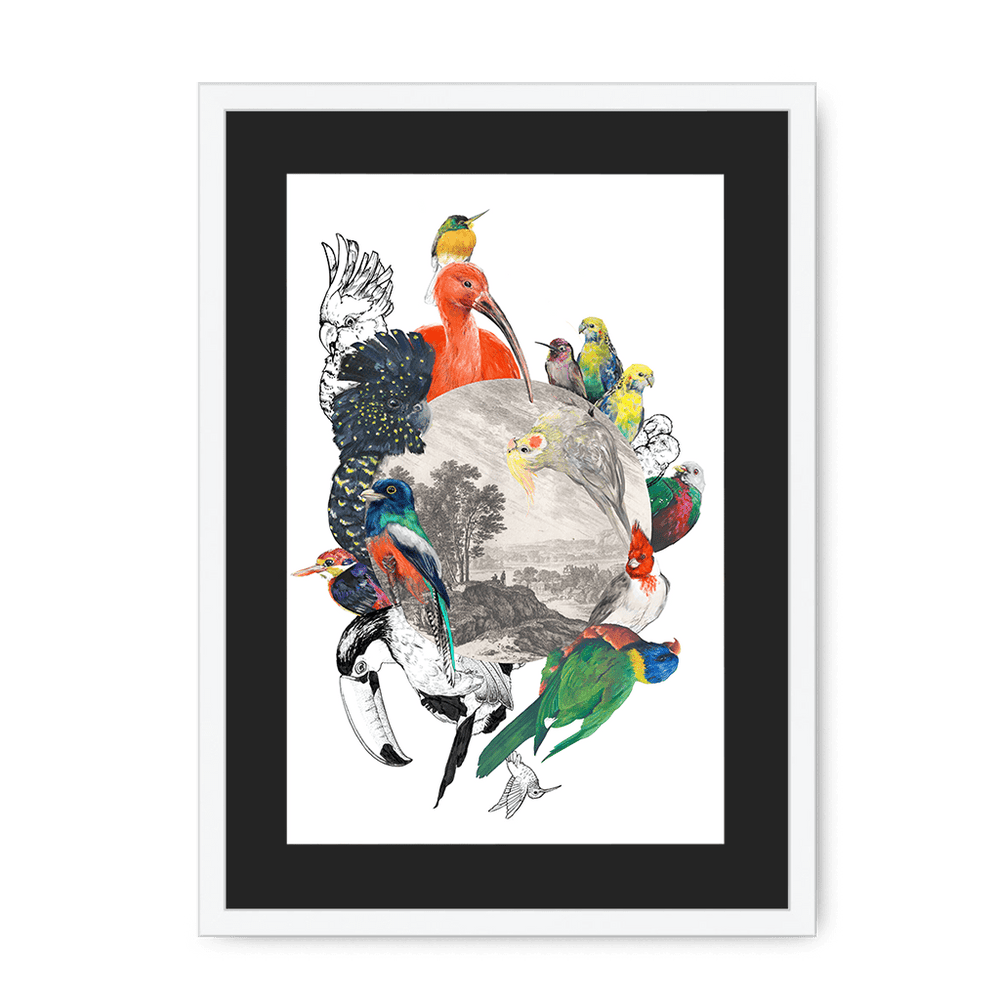 Le Beak C'est Chic Framed Print The Gathering A3 (297 X 420 mm) / White / Black Mount Framed Print