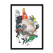 Le Beak C'est Chic Framed Print The Gathering A3 (297 X 420 mm) / Black / No Mount (All Art) Framed Print