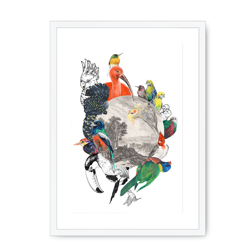 Le Beak C'est Chic Framed Print The Gathering A3 (297 X 420 mm) / White / White Mount Framed Print