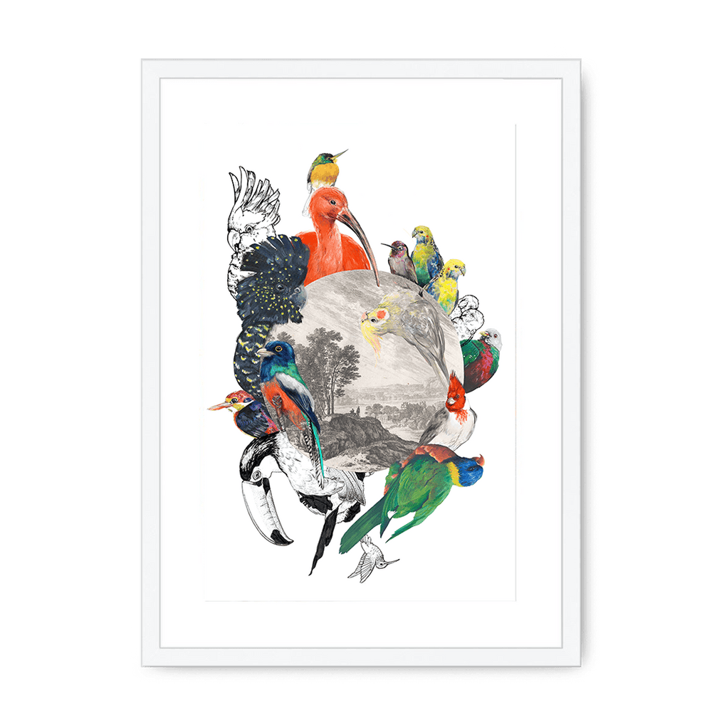 Le Beak C'est Chic Framed Print The Gathering A3 (297 X 420 mm) / White / White Mount Framed Print