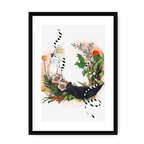 Party Of Parrots Framed Print The Gathering A3 (297 X 420 mm) / Black / White Mount Framed Print