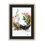 Party Of Parrots Framed Print The Gathering A3 (297 X 420 mm) / Natural / Black Mount Framed Print