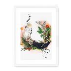 Party Of Parrots Framed Print The Gathering A3 (297 X 420 mm) / White / White Mount Framed Print