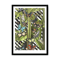 Butterfly Tropicana Framed Print The Gathering A3 (297 X 420 mm) / Black Framed Print