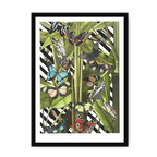 Butterfly Tropicana Framed Print The Gathering A3 (297 X 420 mm) / Black Framed Print
