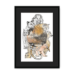 Cataloupe Framed Print The Gathering A3 (297 X 420 mm) / Black / Black Mount Framed Print