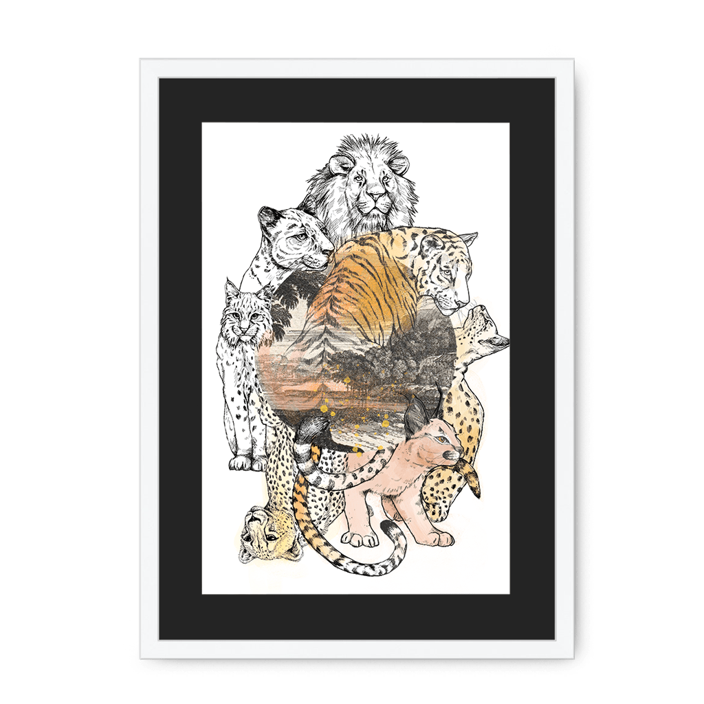 Cataloupe Framed Print The Gathering A3 (297 X 420 mm) / White / Black Mount Framed Print