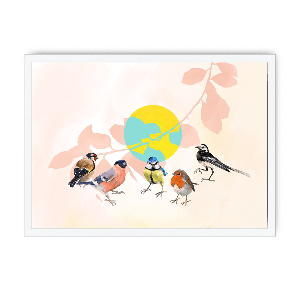 Garden Gang Framed Print The Gathering A3 (297 X 420 mm) / White / No Mount (All Art) Framed Print