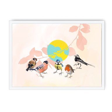 Garden Gang Framed Print The Gathering A3 (297 X 420 mm) / White / No Mount (All Art) Framed Print