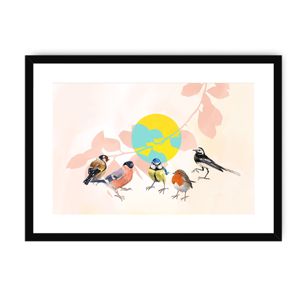 Garden Gang Framed Print The Gathering A3 (297 X 420 mm) / Black / White Mount Framed Print