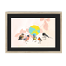 Garden Gang Framed Print The Gathering A3 (297 X 420 mm) / Natural / Black Mount Framed Print