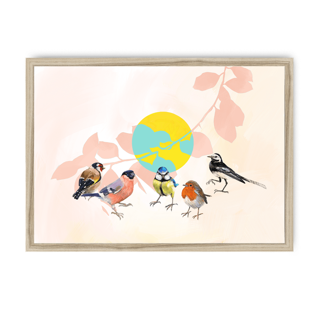 Garden Gang Framed Print The Gathering A3 (297 X 420 mm) / Natural / No Mount (All Art) Framed Print