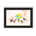 Garden Gang Framed Print The Gathering A3 (297 X 420 mm) / White / Black Mount Framed Print