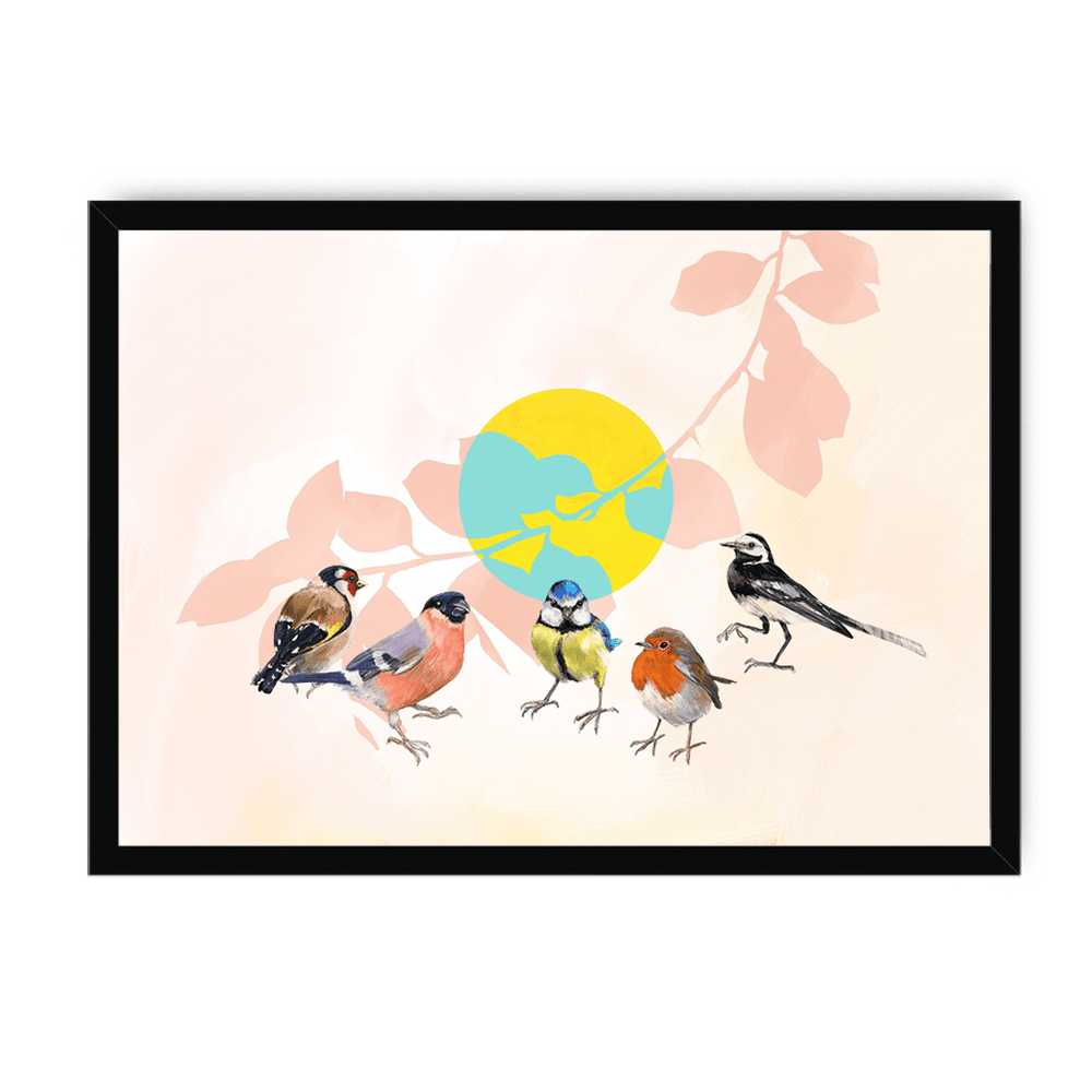 Garden Gang Framed Print The Gathering A3 (297 X 420 mm) / Black / No Mount (All Art) Framed Print