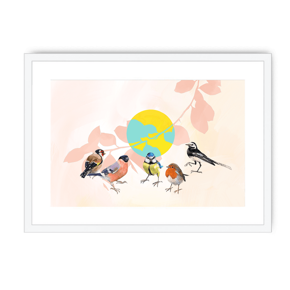 Garden Gang Framed Print The Gathering A3 (297 X 420 mm) / White / White Mount Framed Print