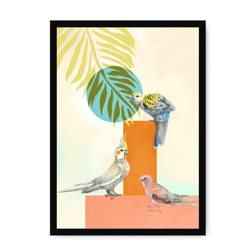 Tropical Pals Framed Print The Gathering A3 (297 X 420 mm) / Black / No Mount (All Art) Framed Print