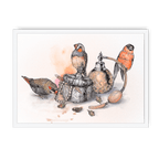 Boudoir Finches Framed Print The Gathering A3 (297 X 420 mm) / White / No Mount (All Art) Framed Print