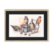 Boudoir Finches Framed Print The Gathering A3 (297 X 420 mm) / Natural / Black Mount Framed Print