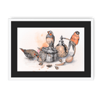 Boudoir Finches Framed Print The Gathering A3 (297 X 420 mm) / White / Black Mount Framed Print