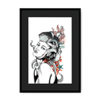 Sea Framed Print Habitats A3 (297 X 420 mm) / Black / Black Mount Framed Print