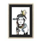 Earth Framed Print Habitats A3 (297 X 420 mm) / Natural / Black Mount Framed Print