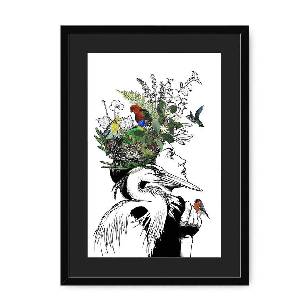 Sky Framed Print Habitats A3 (297 X 420 mm) / Black / Black Mount Framed Print