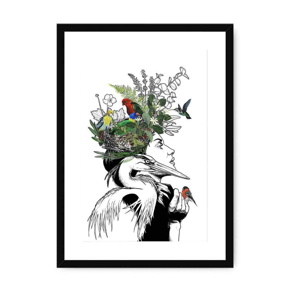 Sky Framed Print Habitats A3 (297 X 420 mm) / Black / White Mount Framed Print