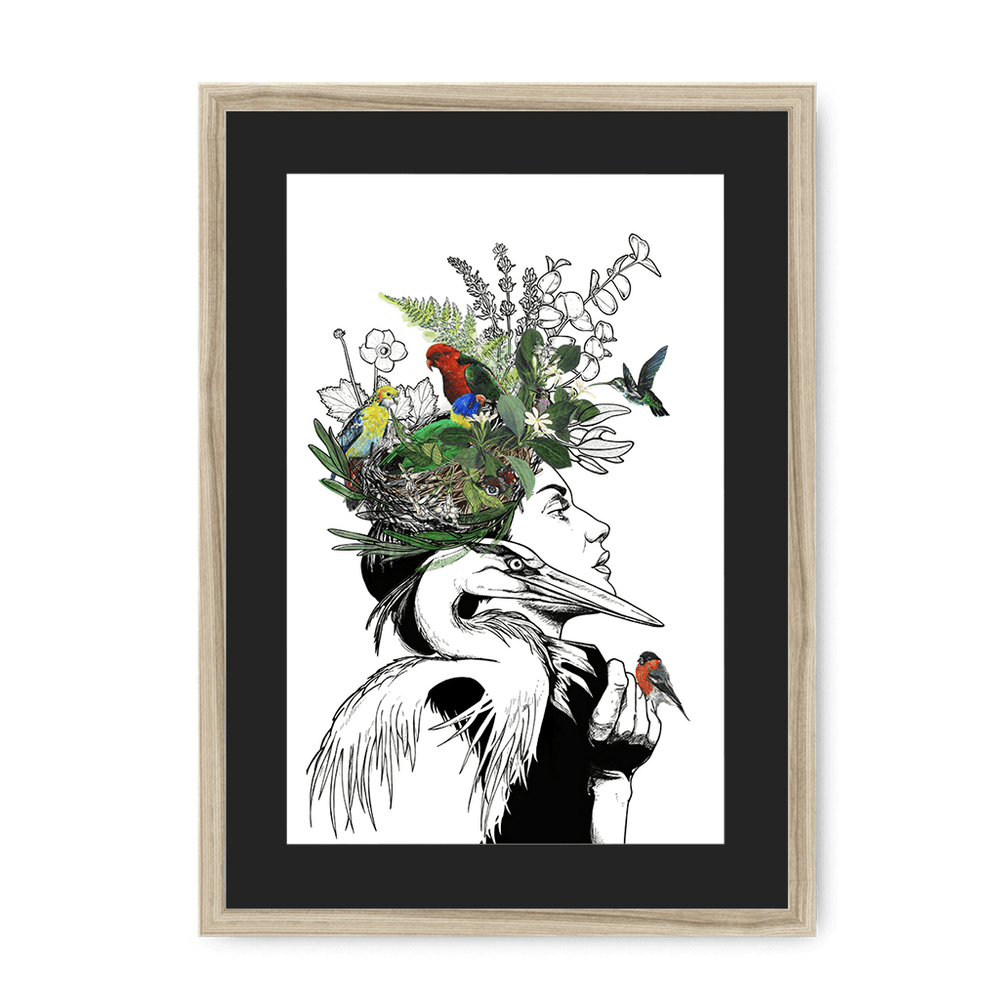 Sky Framed Print Habitats A3 (297 X 420 mm) / Natural / Black Mount Framed Print