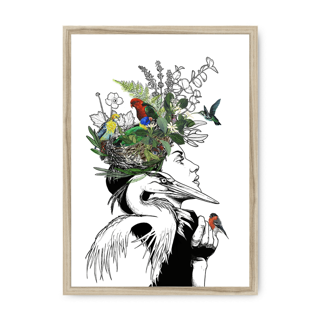 Sky Framed Print Habitats A3 (297 X 420 mm) / Natural / No Mount (All Art) Framed Print