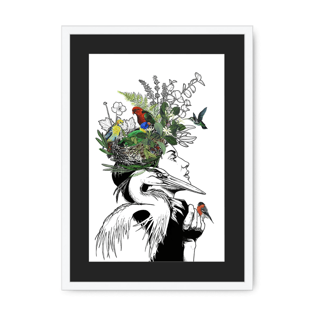 Sky Framed Print Habitats A3 (297 X 420 mm) / White / Black Mount Framed Print